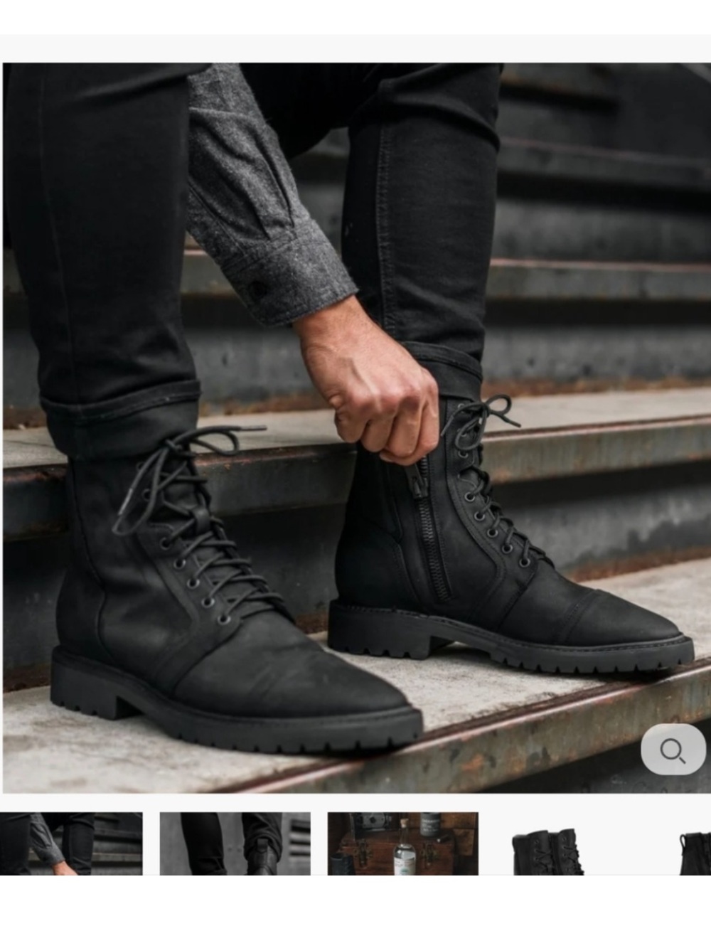 Thursday Boot Co Casa Moto in Matte Black